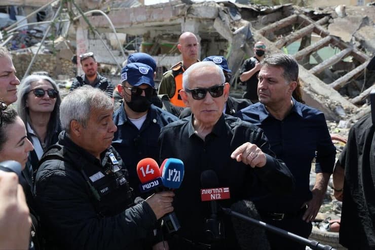 נתניהו בזירה בדימונה