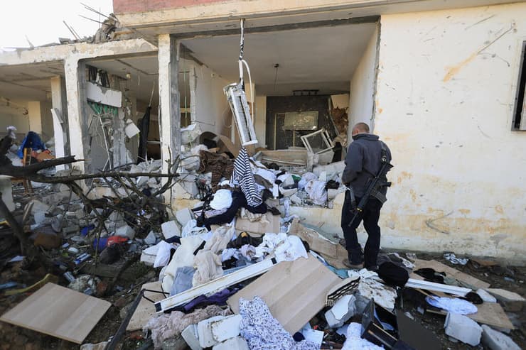 זירת הפגיעה בדימונה