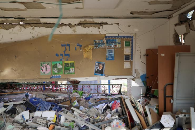 זירת הפגיעה בדימונה