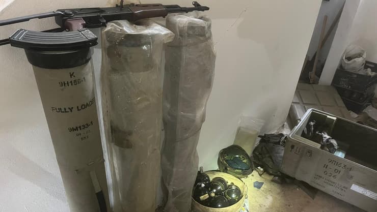 עמדת טילי נ"ט ואמצעי הלחימה שאותרו