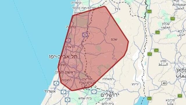 מפת אזעקות 