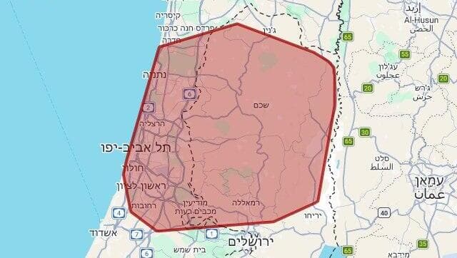 מפת אזעקות