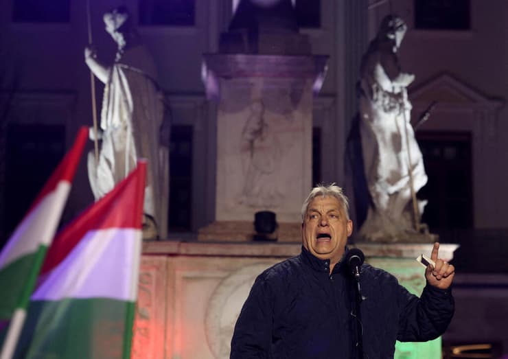 ויקטור אורבן בעצרת תמיכה