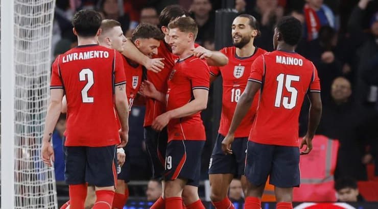 שחקני אנגליה חוגגים