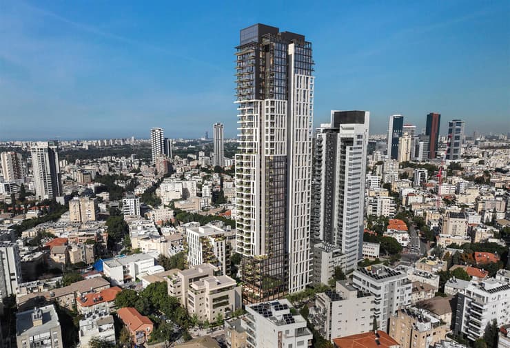 הדמיית פרויקט התחדשות עירונית ברמת גן (הדמיה: לאנוביץ' דמיטרי) הדמיית פרויקט התחדשות עירונית ברמת גן