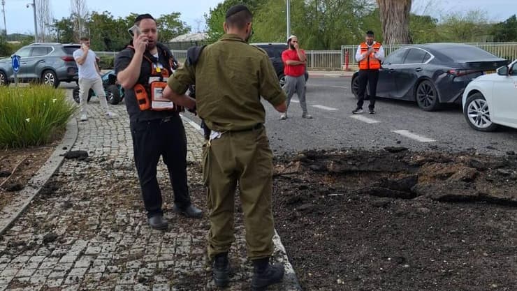 שברי יירוט באזור הקריות
