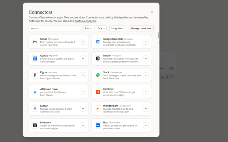 חיבור אפליקציות לקלוד