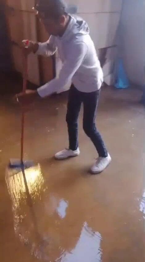 הצפה בעיר הספורט בביירות ב-15 במרץ