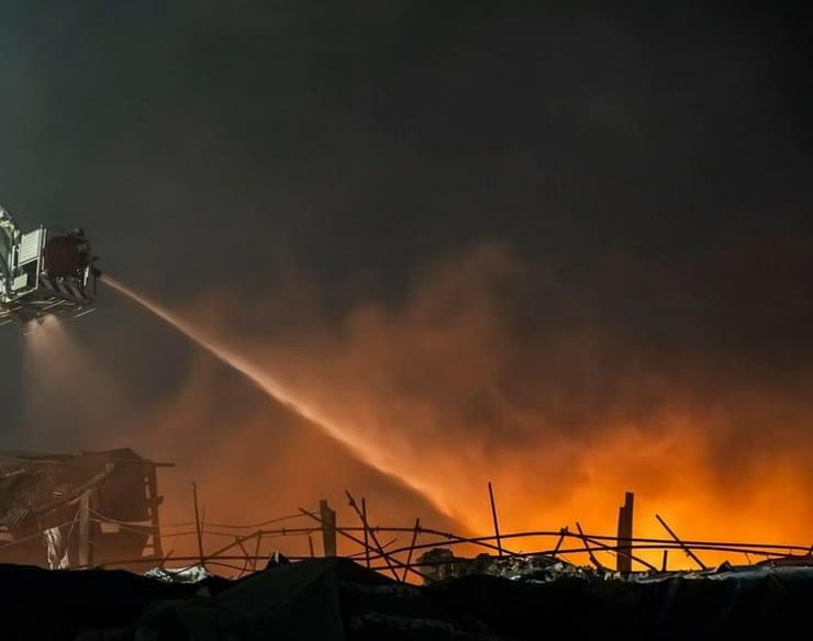 מפעל שהותקף בדרום טהרן