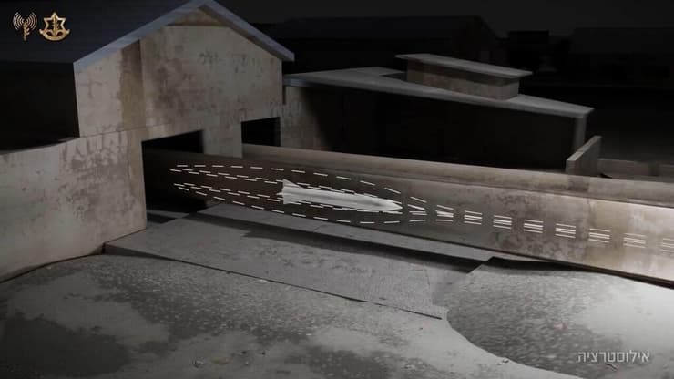  גרפיקה המציגה תשתיות של משמרות המהפכה באוניברסיטה טרם תקיפתם ואחרי