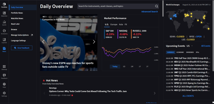 ממערת המסחר Interactive IL Desktop