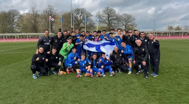 נבחרת ישראל עד גיל 17 חוגגת ניצחון על איי פארו