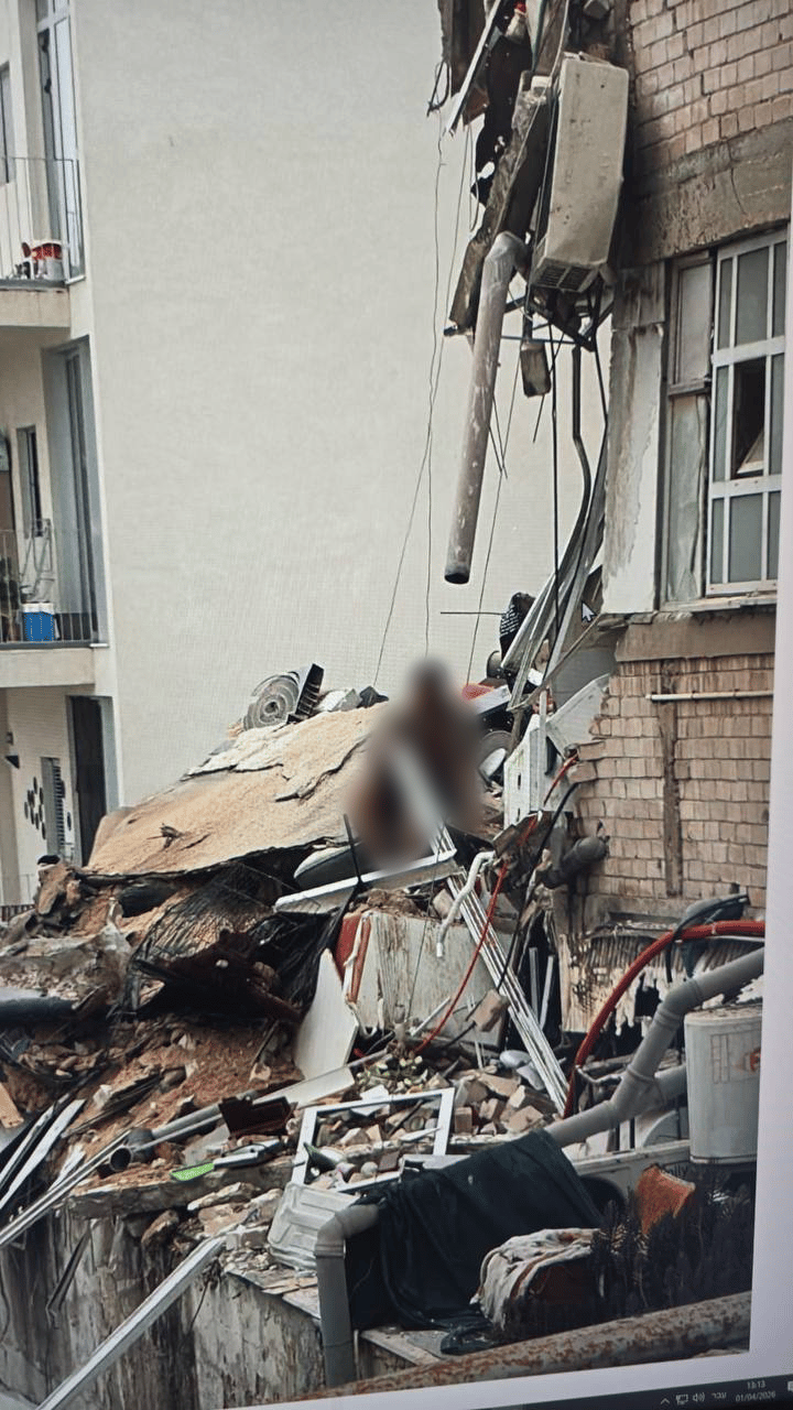 קריסה חלקית של מבנה בתל אביב