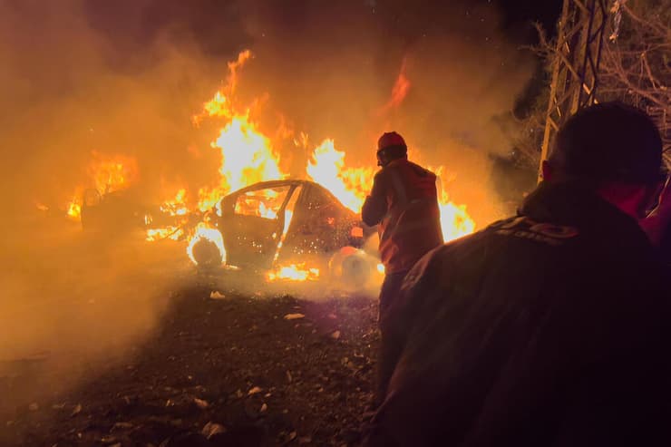 תקיפה בביירות (צילום: Hussein Malla/AP) תקיפת חיל האוויר בביירות