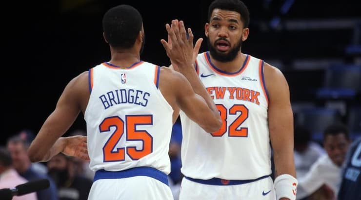 קארל אנתוני טאונס ומיקל ברידג'ס