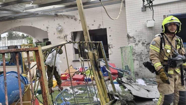 פגיעה בגן ילדים בנהריה