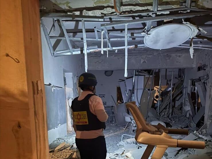 זירת הנפילה ברמת גן 