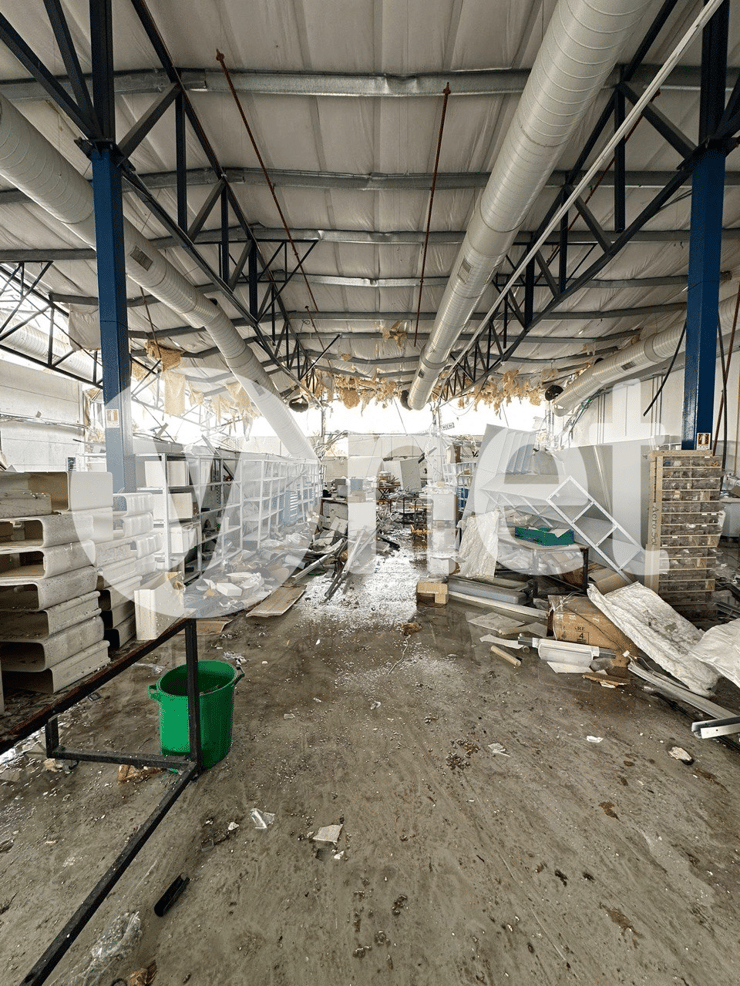 המפעל שניזוק בפתח תקווה