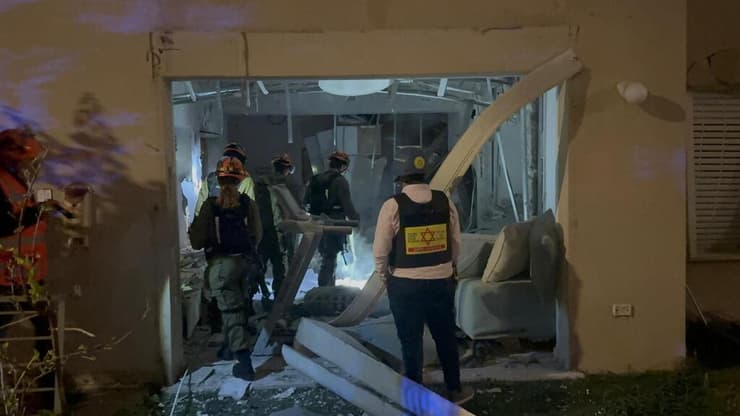 זירת הפגיעה ברמת גן