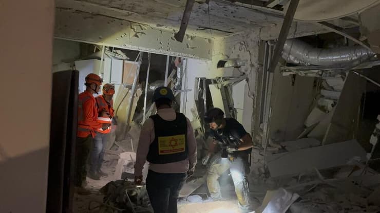 זירת הפגיעה ברמת גן