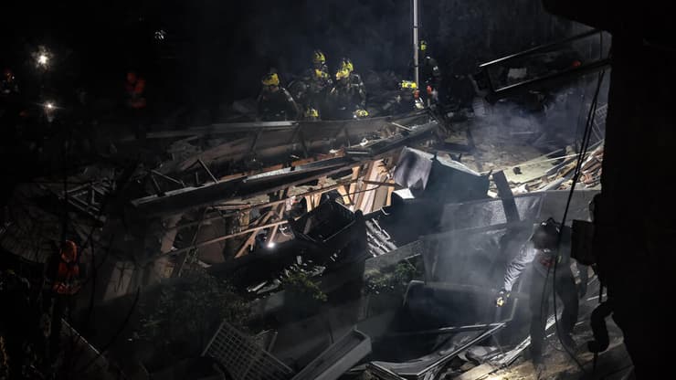 זירת הפגיעה בחיפה