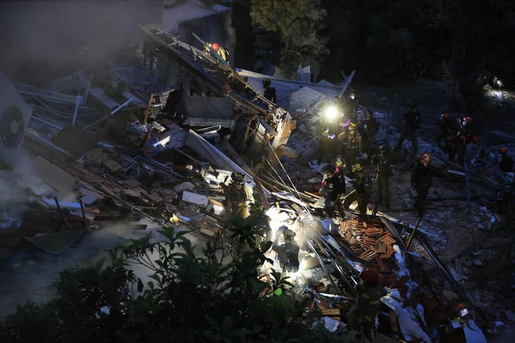 זירת הפגיעה בחיפה