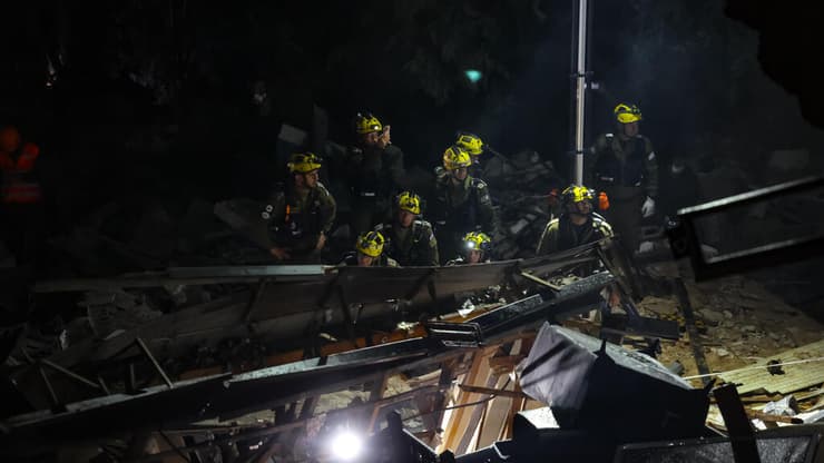 זירת הפגיעה בחיפה