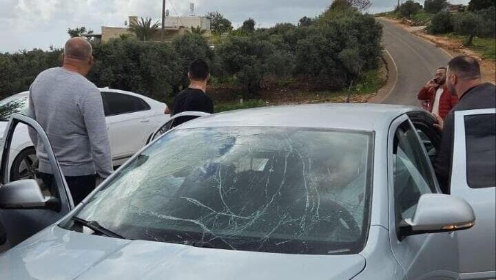 רכב נפגע בדיר אל אסד