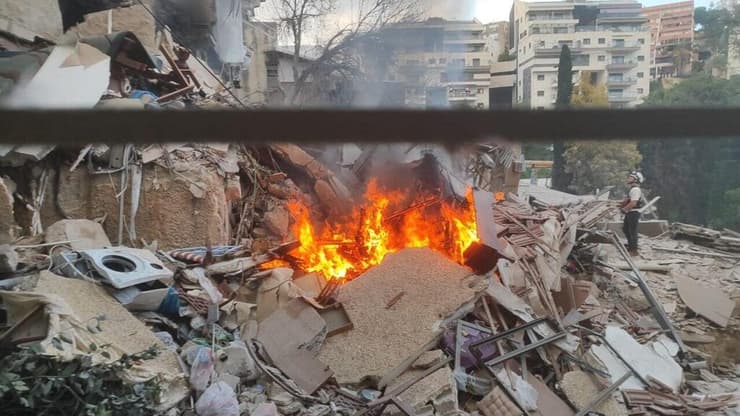 זירת הפגיעה בחיפה