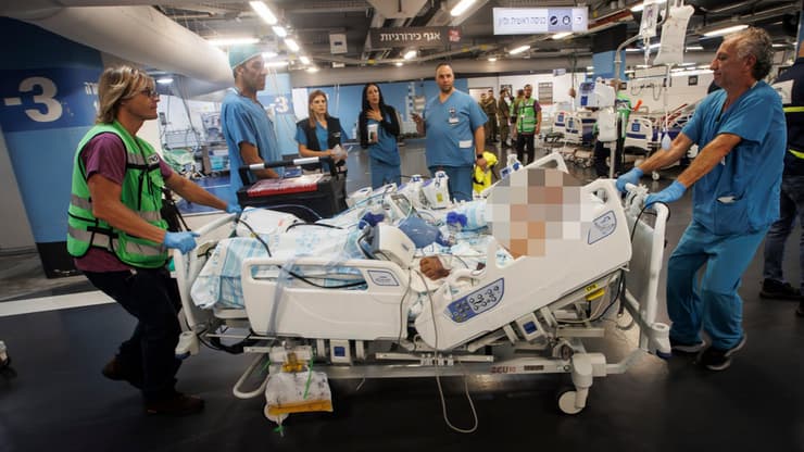 חולים במתחם תת-קרקעי בבית החולים רמב"ם בימי שאגת הארי