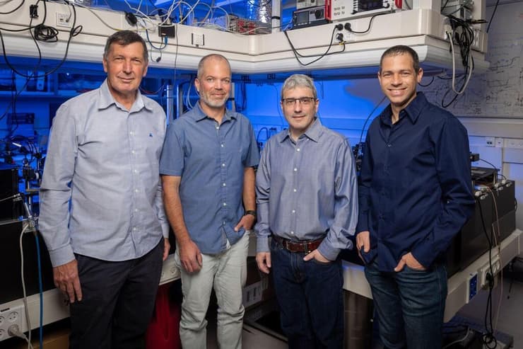 מייסדי Q-Factor - מימין פרופ עופר פירסטנברג, פרופ' יואב שגיא, דר גיא רז, פרופ ניר דודזון 