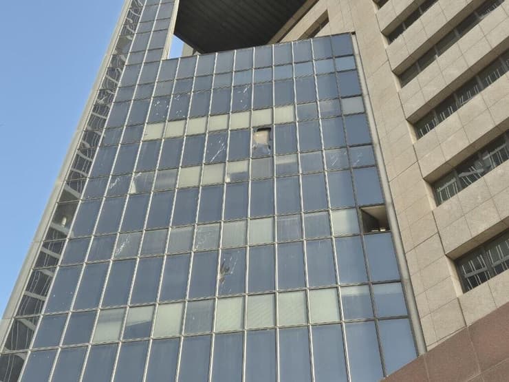 פגיעת הטיל המתפצל בתל אביב