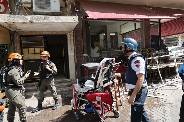 הבניין שנפגע ברמת גן