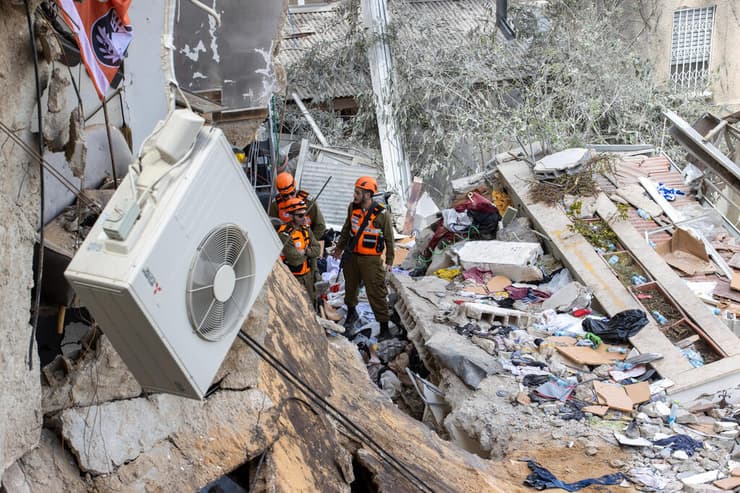צילום: עידו ארז ההרס בזירה בחיפה