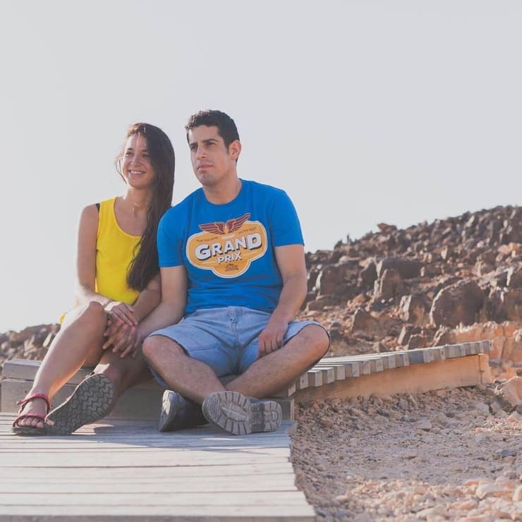 מייקל ושירלי בצעירותם. הקליק היה מידי (צילום: רובי אהרון) מייקל ושירלי