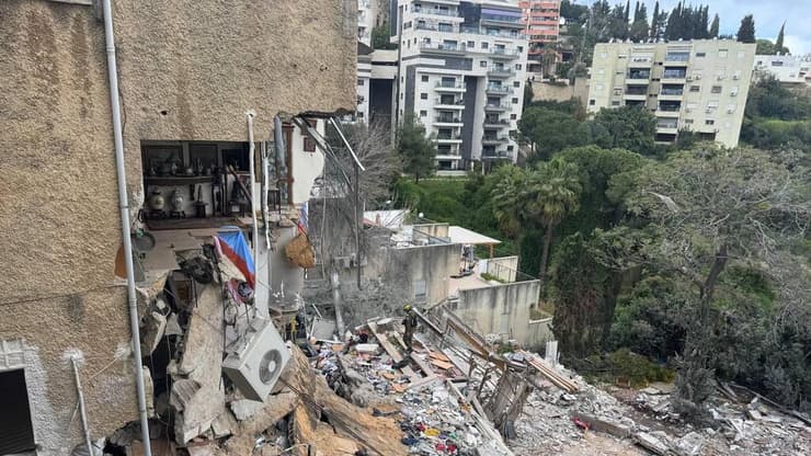 חיפוש אחר נעדרים בזירה בחיפה