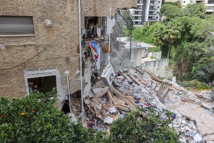 צילום: עידו ארז ההרס בזירה בחיפה