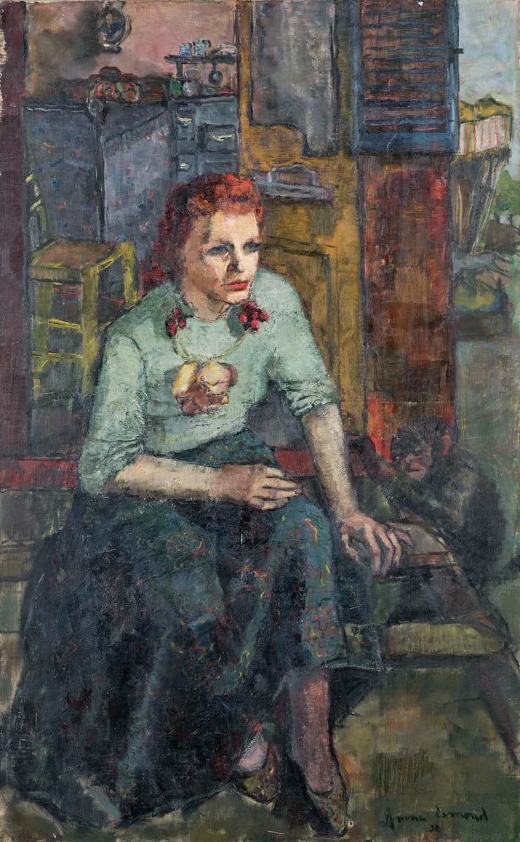 "הגברת עם הקוף" - דיאן אסמונד- המוזיאון לאמנות והיסטוריה יהודית, פריז. מתנת אדריאנה וויקטור וואליס