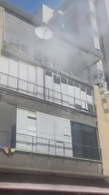 מבנה שנפגע ברמת גן
