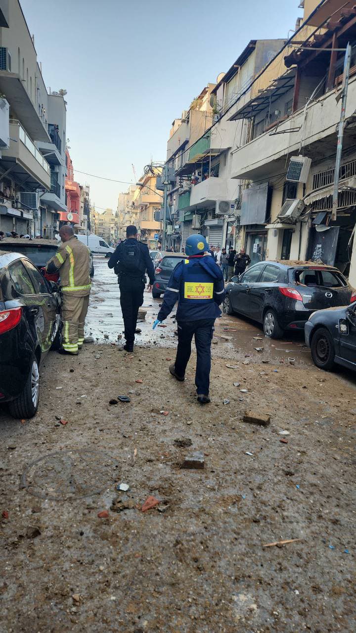 נפילת רסיס בתל אביב