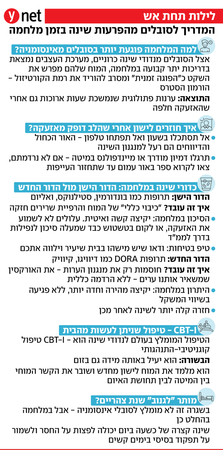 אינפו נדודי שינה אינסומניה