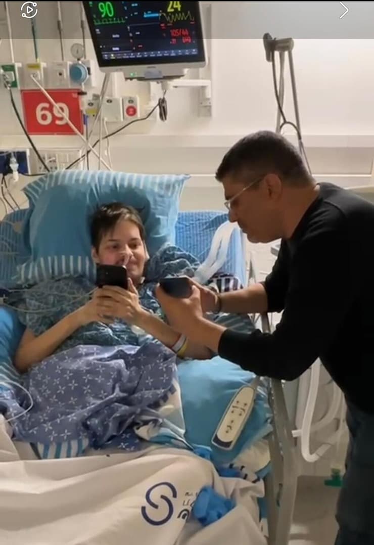 צחי קנבסקי בבית החולים לפני ואחרי הניתוח