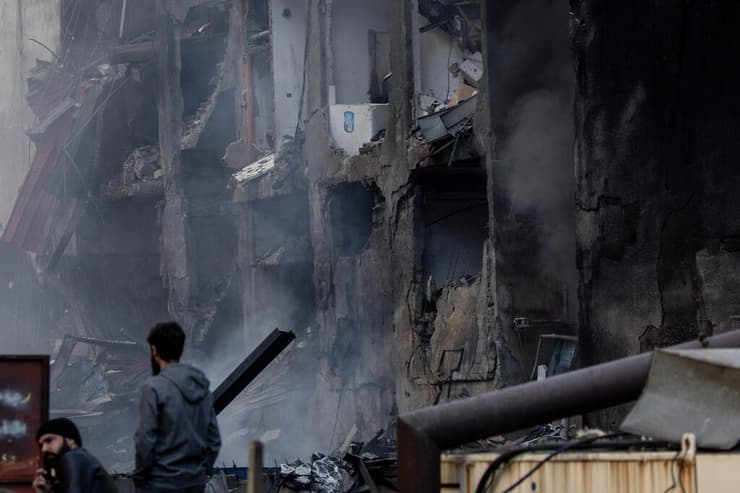 הרס רב כתוצאה מתקיפות בביירות