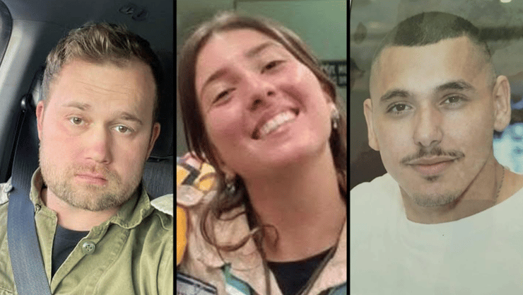 סמל רפאל מאירוב ז"ל, גאיה אורן ז"ל, רס"ר אלכסנדר בונדריוב ז"ל