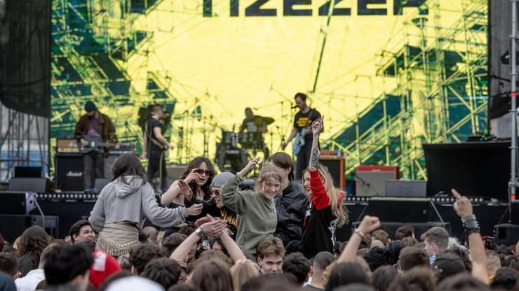 עצרת מחאה כנגד ויקטור אורבן ראש ממשלת הונגריה