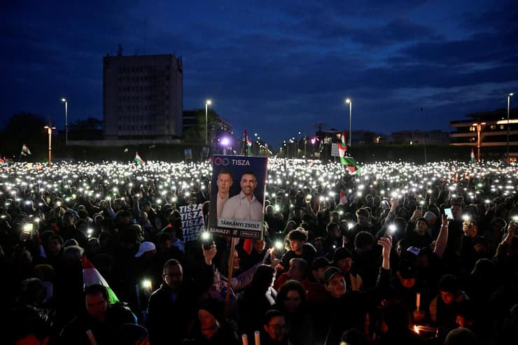 בחירות הונגריה עצרת סיכום של פטר מדיאר ב דברצן 11 באפריל