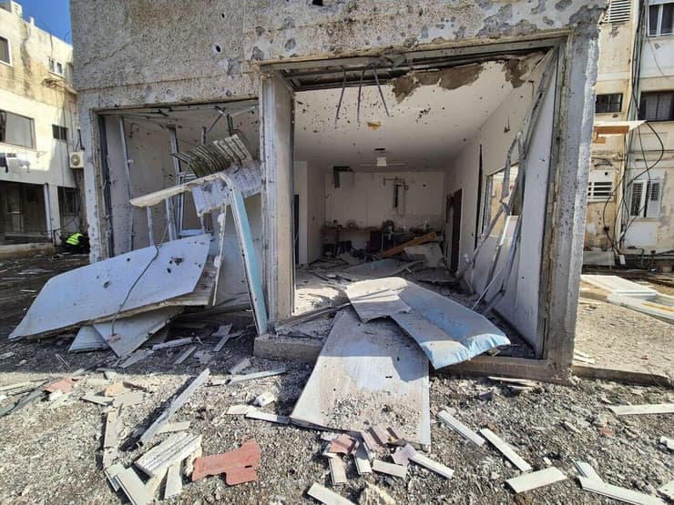 הבית שנפגע בנהריה