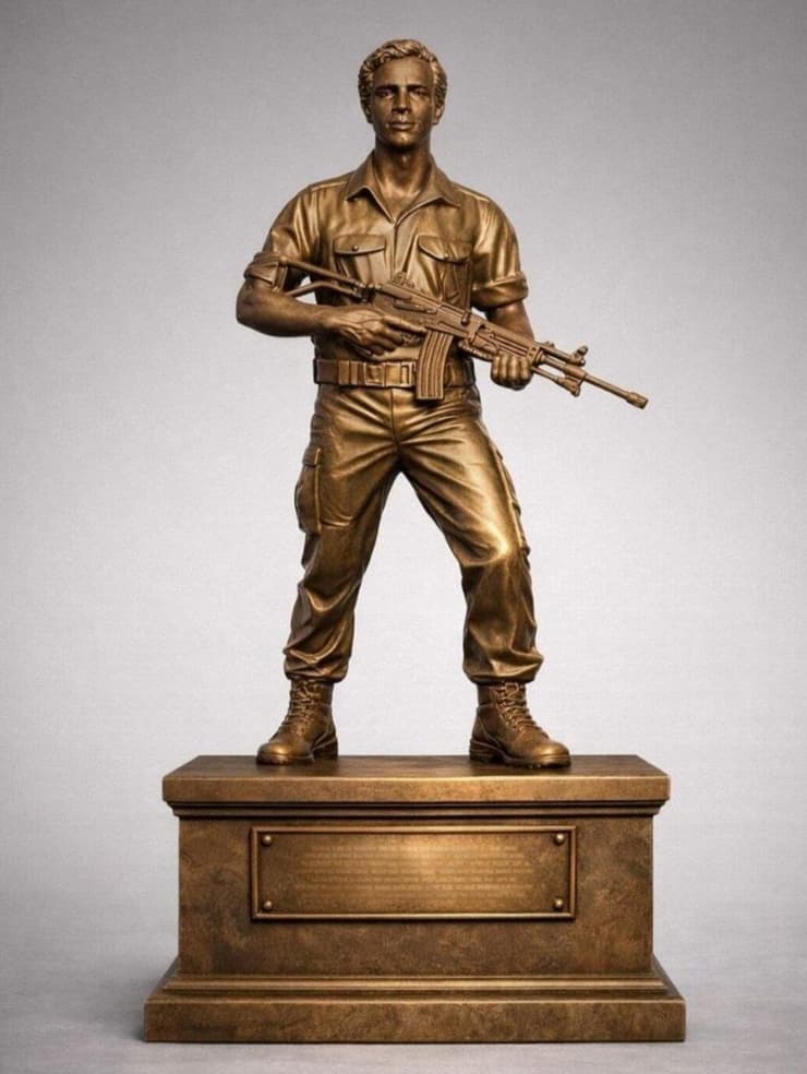 כך אמור להיראות פסל יוני נתניהו באנטבה - לפי מפקד צבא אוגנדה מוהוזי קיינרוגבה