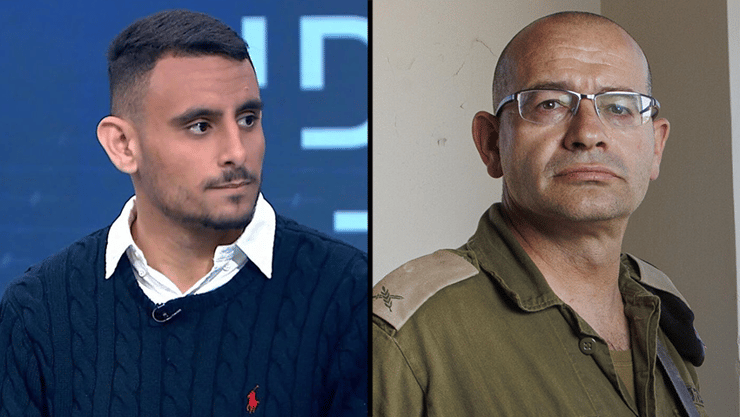 אלוף גופמן ואלמקייס (צילום: גיל נחושתן, מתוך פייסבוק, לפי סעיף 27 א' לחוק זכויות היוצרים ) אלוף רומן גופמן ואורי אלמקייס