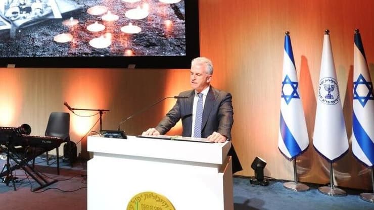 ראש המוסד ברנע בטקס יום השואה